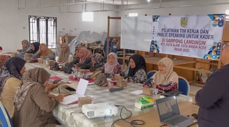 Pelatihan Tim Kerja dan Public Speaking Kader Gampong Lamdingin Tahun 2025